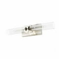 thumbnail image 2 of Hunter - Lenlock 2-light Brushed Nickel, Medium Size Vanity Light, Dimmable, Modern Style, for Bedrooms, Dining, Living Rooms - 19925, 2 of 7