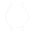 thumbnail image 4 of Marco Hueco Media Caja PC para Galaxy Watch FE/4 40 Mm (transparente) Blanco, 4 of 4