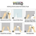 thumbnail image 5 of White Frosted Squares Privacy Window Decal Contact Paper Static Non-Adhesive Sticker Decorative Office, Bathroom & House Film Wrap VViViD - Choose Your Size, 5 of 5