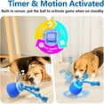 thumbnail image 3 of URRU Interactive Dog Toys Wicked Ball, Moving Dog Ball with Touch Activated, Squeaky Dog Toy, Active Rolling Ball for Small/Medium/Large Dogs, Dog Toys for Aggressive Chewers,Blue, 3 of 8