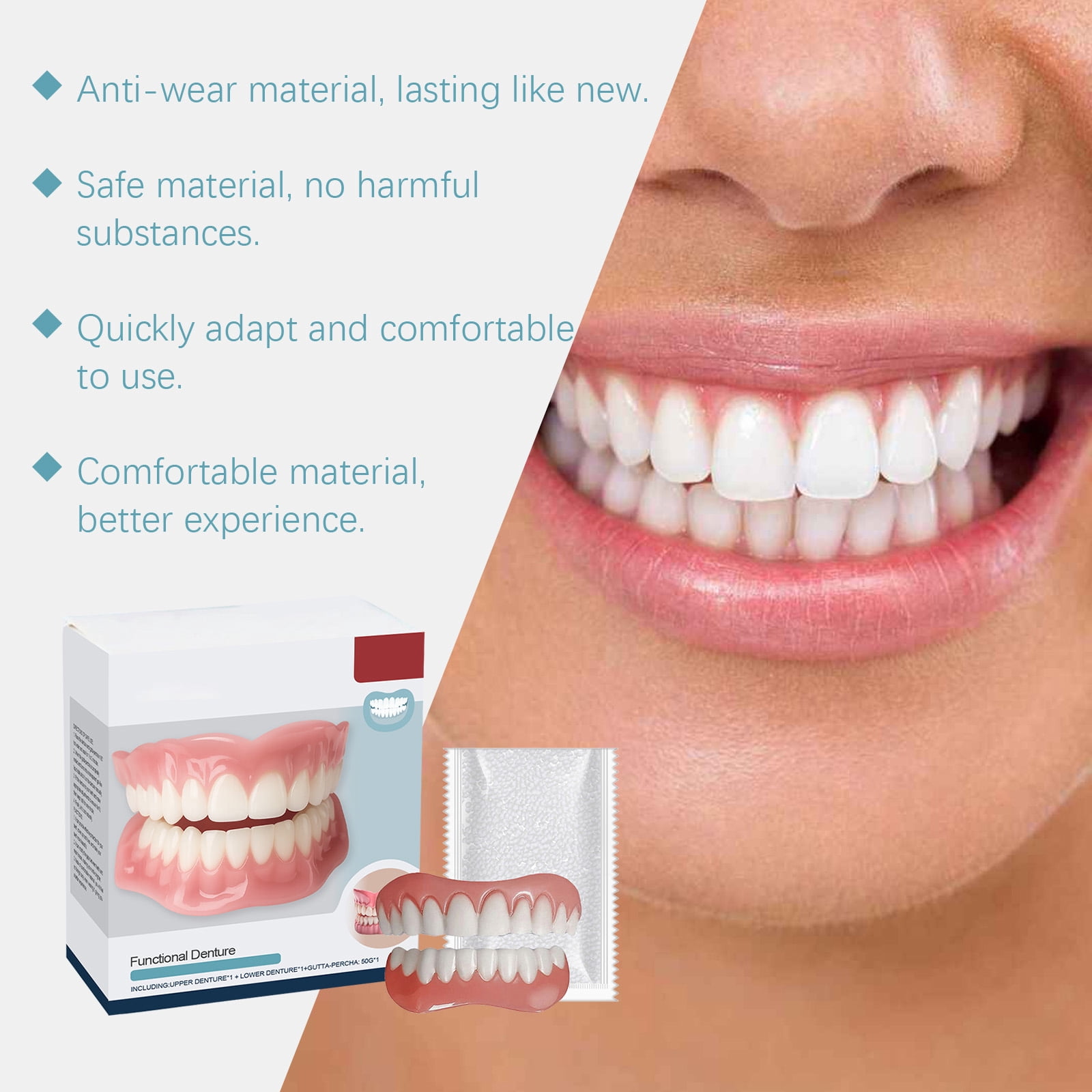 Alvantor Teeth Modification Kit Resin Teeth Cover Natural Fit Smile Enhancement