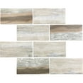 thumbnail image 2 of Apollo Tile   10 pack 11.5-in x 11.5-in Beige Wood Matte Finished Subway Recycled Glass Mosaic Tile (9.18 Sq ft/case), 2 of 3