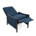 thumbnail image 4 of Upholstered Pushback Recliner Chair, Traditional Push Back Recliner Chair with , Recliner Chair with Lumbar Support , Mid Century Modern Armchair for Living Room,Navy Blue, 4 of 7