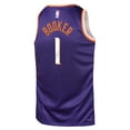 thumbnail image 3 of Youth Nike Devin Booker Purple Phoenix Suns Swingman Jersey - Icon Edition, 3 of 3