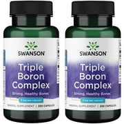 Swanson Triple Boron Complex 3 mg 250 Caps 2 Pack