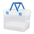thumbnail image 3 of Estuche de transporte para rotuladores, soporte para rotuladores con asa de transporte, organizador de rotuladores de colores, caja de almacenamiento 80 ranura Soledad Estuche de transporte de marcador, 3 of 10