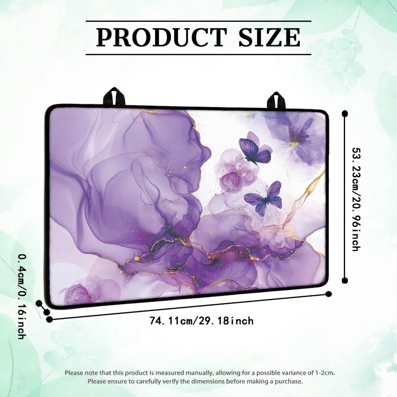 Renewold Glass Top Stove Cover Electric Stove Mat Foldable Non-slip Cooktop Mat Multipurpose Washer Dryer Top Protector Range Cover for Kitchen Counter, Butterfly Violet Marble