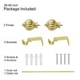 thumbnail image 6 of UTOPIA ALLEY Wall Mounted 3/4 Inch Curtain Rod - Curtain Rods For Windows 28 to 48 Inch, Adjustable Drapery Rods, Gold Curtain Rods, Bedroom Curtain Rods, Tapestry Poles (Gold, 28"-48"), 6 of 9