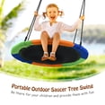 thumbnail image 5 of Infans 40" Flying Saucer Tree Swing Outdoor Play Set w/ Adjustable Ropes Gift for Kids, 5 of 7