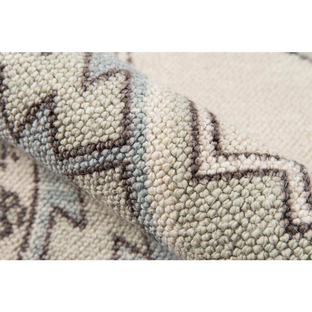 Momeni Anatolia Wool and Nylon Machine Made Light Blue Area Rug 6'6" X 9'
