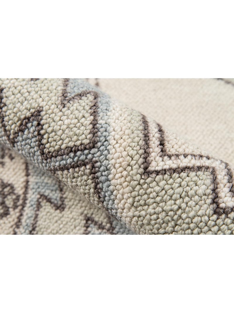Momeni Anatolia Wool and Nylon Machine Made Light Blue Area Rug 5