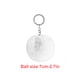 thumbnail image 3 of Llavero Flexible Matsuzay Fuzzy Ball 7 cm Blanco, 3 of 6