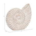 thumbnail image 5 of Decorative Woven Seashell Sculpture Statue - Home Decor Ornament for Bathroom, Office, Room, and Living Room Decor - Perfect Decorations for Shelf and Coffee Table Decor Accent - 7", White, 5 of 16