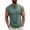 Green, variant on Men's Sleeveless Henley Tank Tops Solid Color Summer Casual with Chest Pocket Muscle Tee
