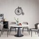 thumbnail image 5 of Rueda de bicicleta Arte de pared de metal Sala de estar Dormitorio Estudio Baño Decoración Decoraciones interiores y exteriores Wa Negro, Negro, 5 of 5