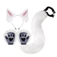 thumbnail image 1 of Disfraz de gato rgo Animal y juego de peluche Diadema Juguetes Orejas Sombreros para fiesta de disfraces Adultos Disfraces Blanco Macarena Traje de juego de cosplay, 1 of 5