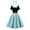 001Green, variant on Generic Women Vintage Dress Polka Dot Bow Wide Strap Summer Resort Dresses Swing Elegant Cocktail Tea Party Dress