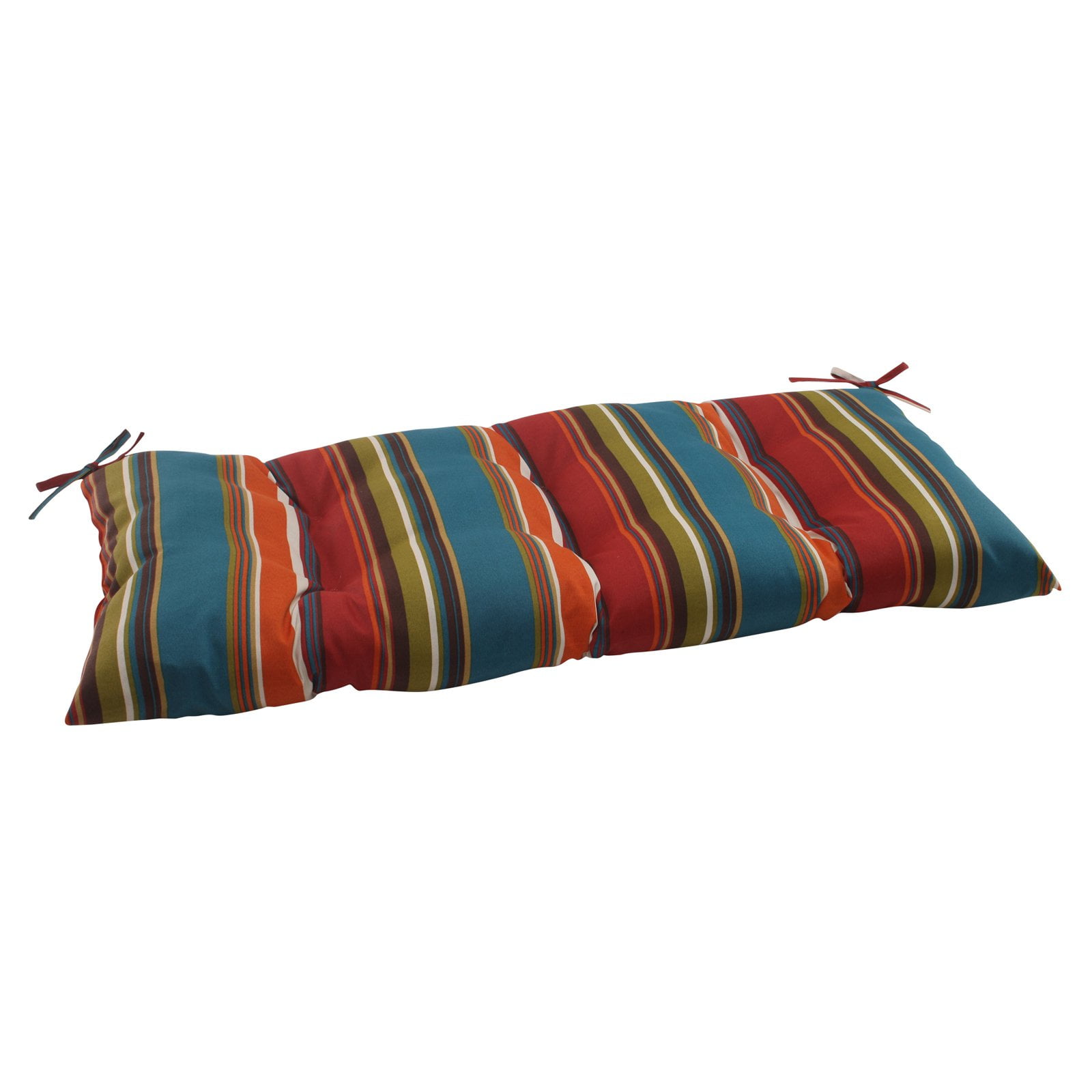 Mult.. Pillow Perfect Indoor/Outdoor Westport Wicker Loveseat Cushion Teal 