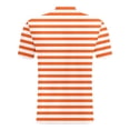 thumbnail image 6 of Polo Shirts for Men Short Sleeve Knit Striped Print Breathable Top Business Leisure Summer Golf Shirts Orange XL, 6 of 6