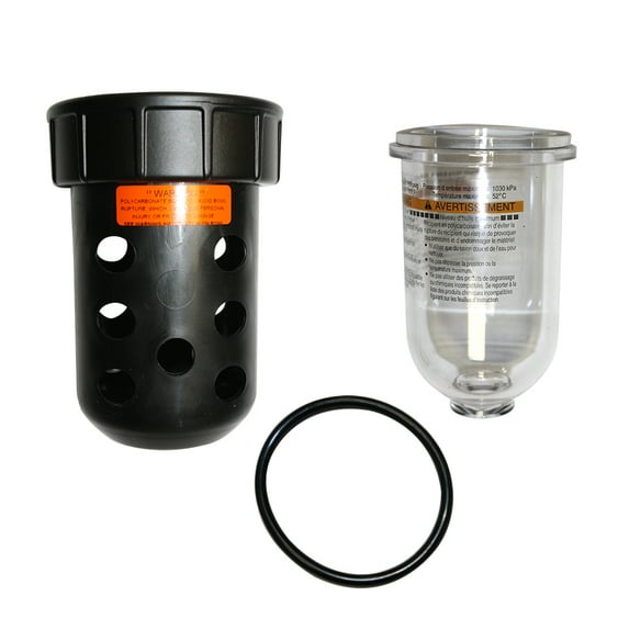 Interstate Pneumatics WP1280PB Poly Bowl Kit for Lubricator W1280