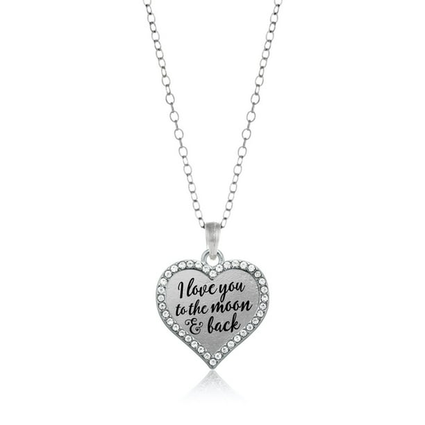 Inspired Silver I Love You To The Moon And Back Open Heart Charm Necklace Walmart Com Walmart Com Inspired Silver I Love You To The Moon And Back Open Heart Charm Necklace Walmart Com Walmart Com