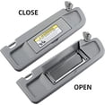 thumbnail image 5 of Visera para el lado derecho del pasajero, color gris claro, compatible con Honda Civic 2006-2011, reemplaza # 83230-SNA-A01ZC, 5 of 5