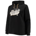 thumbnail image 2 of Women's Fanatics Black New Orleans Saints Plus Size First Contact Raglan Pullover Hoodie, 2 of 3