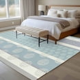 thumbnail image 4 of Farm Fruits Area Rugs 8'x10', Washable Small Throw Rugs for Living Room Patio, Watermelon Lemons Peach Blue Grey Striped Indoor Outdoor Rug Non-Slip Low Pile Carpet Runner Reversible Floor Mats, 4 of 8