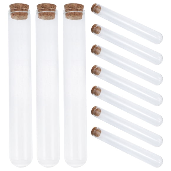 TABLZONE 10pcs Glass Match Container Transparent for Coffee Shop Outdoor Decoration