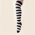 thumbnail image 5 of Girl Thigh Length Striped Socks Kids Breathable Long Sock Breathable Stretch Fabric Lively Styles Whole Season Wear, 5 of 8