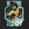 thumbnail image 2 of Men's Aquaman and the Lost Kingdom Floral Portrait  Graphic Tee Black X Large, 2 of 5