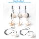thumbnail image 4 of Ocean - Ganchos decorativos para cortina de ducha a prueba de óxido, anillos de acero inoxidable para cortina de ducha con 5 rodillos deslizantes para baño y ducha, juego de 12 ganchos Namotu DLM1028, 4 of 7