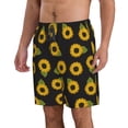 thumbnail image 2 of Balery Sunflowers Traje de Baño Estilo Hawaiano para Hombre, Shorts de Secado Rápido con Bolsillos-Small, 2 of 6
