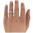 thumbnail image 5 of Filigree Engagement Ring Moissanite Engraved 14K Rose Gold 6.5MM D-F VS (1.06 CTW DEW) With Diamonds, 5 of 7