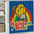 thumbnail image 5 of Rainbow Brite 4 Piece Bathroom Shower Curtain Sets Non-Slip Rugs Bath Mat Toilet Lid Cover U Shaped Mat for Bathroom Decor Set 72" X 72", 5 of 8