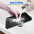 thumbnail image 6 of Refrigerator Drip Catcher, Refrigerator Drip Tray For Water Tray,Fridge Water Dispenser Drip Tray Prevents Water Splashes,Non-slip Silicone Dispenser Drip Collector for Ge Samsung -2 PCS Black, 6 of 11