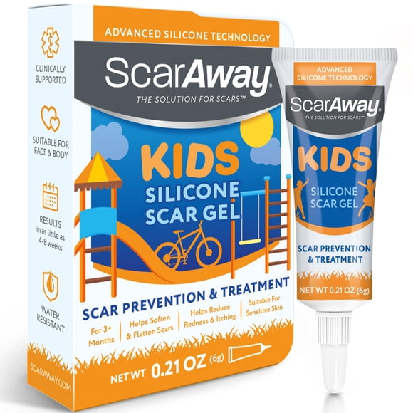 Gel de silicona para cicatrices ScarAway Kids 6 g, grado médico