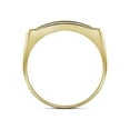 thumbnail image 2 of FB Jewels 10kt Yellow Gold Mens Round Diamond Rectangle Cluster Ring 1/2 Cttw Size 9, 2 of 2