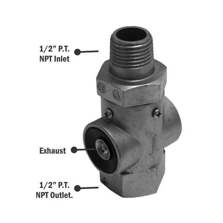 800333 QR-L Quick Release Valve Type Inline 1/2