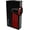 Black & Red Polished, variant on Lotus Orion Cigar Lighter with Double Torch Flames, Single Action Ignition, All Metal Housing, Integrated Cigar Punch
