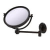 8-in Wall Mounted Extending Make-Up Mirror 5X Magnification in Venetian Bronze