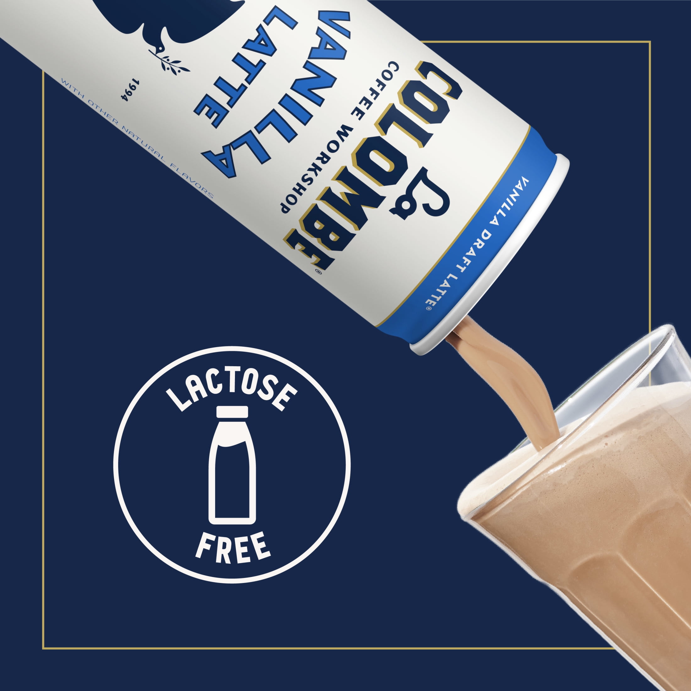 La Colombe Vanilla Draft Latte Cold Brew Ready-to-Drink Coffee, 11 fl oz, Can