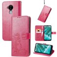 Case for NOKIA C30 Four Leaf Clover Exquisite Business Short Strap Flip