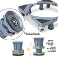 thumbnail image 4 of MaxWorks Adjustable Furniture Dolly with 4 Dual-Locking Wheels Universal Washing Machine Base Stand Appliance Mover for Refrigerator Mini-Fridge Washer & Dryer Moving Cart - 400 lbs Capacity, 4 of 5