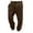 Brown, variant on Waffle Knit Men Joggers Grid Pattern Cargo Sweatpants With Pocket S-3XL