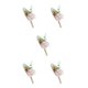 thumbnail image 1 of Minnieouse Ojal de ramillete de bajo mantenimiento con clips para el banquete de boda Novio Boutonniere Artificial Blush Pink Type2 NO2, 1 of 6