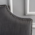 thumbnail image 5 of Kepooman Queen / Full-Size Upholstered Headboard | Nail Head Trim Wingback Button Tufted Headboard, Gray, 5 of 8