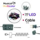thumbnail image 2 of Serie de Luces La Merced  Decorativa Navideña Luz Led Multicolor Musical 140 Focos 8 Funciones Cable Verde 6 m, 2 of 6