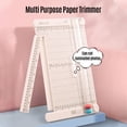 thumbnail image 4 of KW-trio Portable Paper Cutter 12.6 Inch Cutting Length Desktop Craft Paper Trimmer with Straight Edge Fold Line Cutter Head Side Ruler for Paper Photos Pictures Cards Scrapbooking Tool, 4 of 7