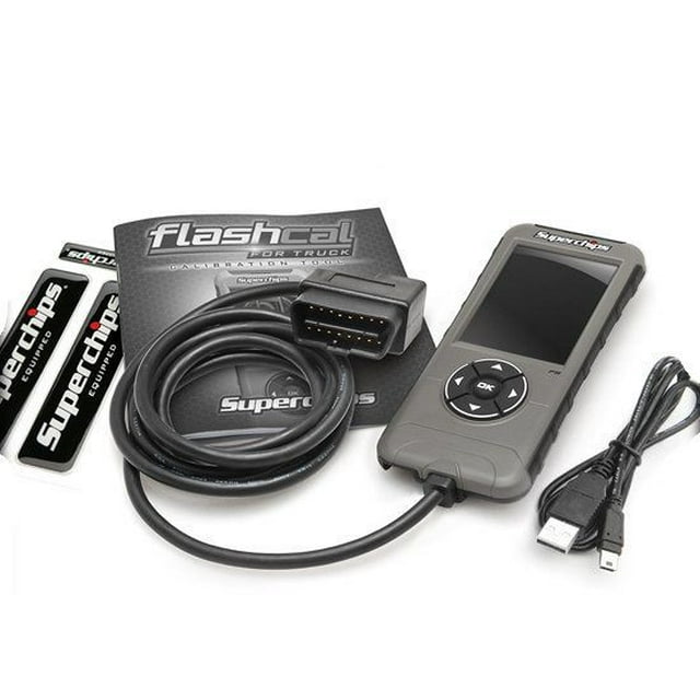 Superchips Speedometer Calibrator 3545 FlashCal; Corrects For Gear/Axle Swaps; Reads and Clears Diagnostic Trouble Codes; Internet Updateable